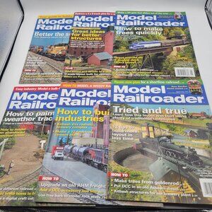 Model Railroader Magazine LOT of 6 ISSUES from 2014 for Model Trains